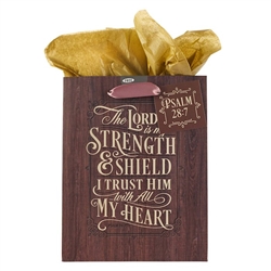 Gift Bag Medium The Lord is My Strength Psalm 28:7:  1220000134218