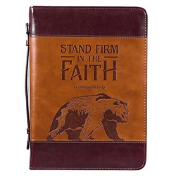Bible Cover-Stand Firm In Faith 1 Corinthians 16:13: 1220000136632