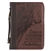 Bible Cover-Lord Is My Strength Exodus 15:2-Brown-XLG: 1220000137240