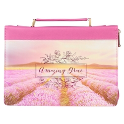 Bible Cover-Fashion-Amazing Grace-Lavender-LRG: 1220000139138