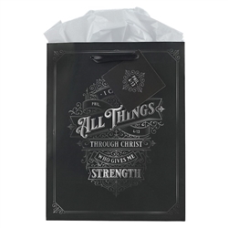 Gift Bag Medium All Things Phil. 4:13:  1220000139466
