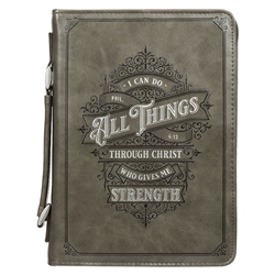 Bible Cover-All Things Philippians 4:13-LRG: 1220000320048