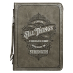 Bible Cover-All Things Philippians 4:13-MED: 1220000320055