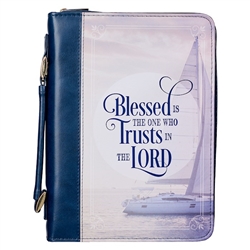 Bible Cover-Blessed Is The One Who Trusts-MED: 1220000321236