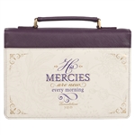 Bible Cover-Fashion-His Mercies Are New Every Morning-MED: 1220000321502
