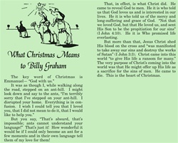 What Christmas Means to Billy Graham
