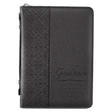 Bible Cover-Classic Luxleather-Guidance-Black-MED: 6006937111394