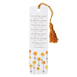 Bookmark-Do All The Good You Can w/Tassel: 6006937138889