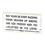 Plaque-Tabletop-MDF Wood-May Yours Be: 603799239578