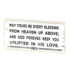Plaque-Tabletop-MDF Wood-May Yours Be: 603799239578