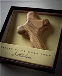 Palm Cross-Olive Wood-Boxed: 608819896069