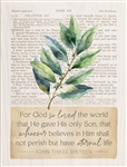 Tabletop Word Block-Vintage Praise-For God So Loved The World...: 656200442036