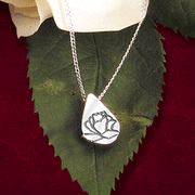 Memorial Tear, Sterling Silver Pendant: 666316104018