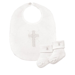 Baby Gift Set-Bib/Cross Sock Set: 725826788191