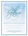 Certificate-Baptism/Blue Dove (John 3:16): 730817334011