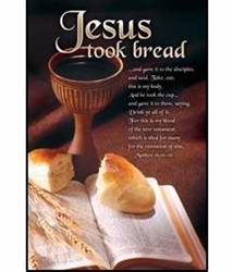 Bulletin-Communion-Jesus Took Bread: 730817345871