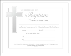 Certificate-Baptism (Romans 6:4): 730817354347