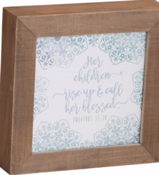 Box Plaque-Call Her Blessed: 767722204795
