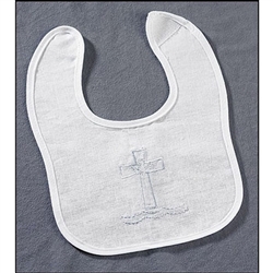 Baptismal Bib-Embroidered Cross: 780090999315