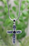 Necklace-Eden Merry-Cross-Blue: 780308981828