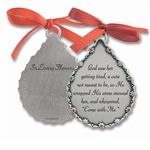 Ornament-Memorial-Tearshaped-God Saw Her: 785525237093