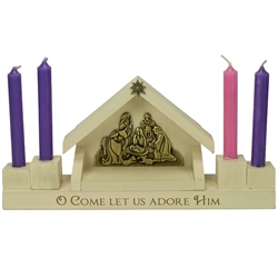 Advent Mini Nativity Candle Holder: 785525311274