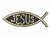 Auto Decal-3D Jesus/Fish- Small (Gold): 788200282234