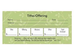 Offering Envelope-Tithe/Offering/Missions/Other (Deut 12:6-7): 788200444205
