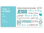 Offering Envelope-Names Of Jesus: 788200444601