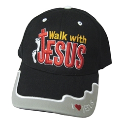 Cap-Walk With Jesus-Black:   788200537617