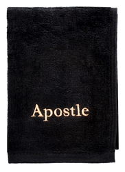 Towel-Apostle-Black w/Gold Lettering: 788200538935