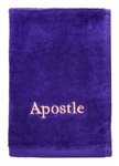 Towel-Apostle-Purple w/Gold Lettering: 788200538942