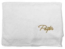 Towel-Pastor-White w/Gold Lettering: 788200538973