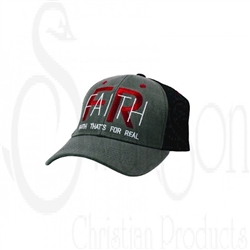 Cap-FR Faith That's For Real-Gray: 788200540860