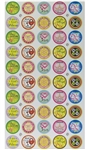 Stickers-Hearts & Flowers For Girls-50 Per Pack: 788200608287