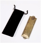 Span-Mezuzah-Shema W/Menorah At Top: 845246008850
