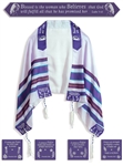 Prayer Shawl-Woman Of Valor/Blessed Is The Woman Who Believes: 845246011003