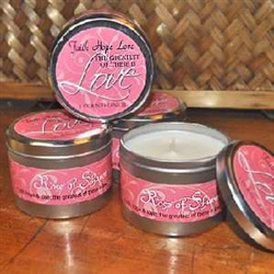 Candle-Rose Of Sharon Scripture Tin: 870595002099