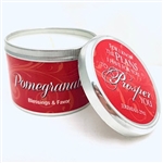 Candle-Pomegranate w/Scripture Tin: 870595002075