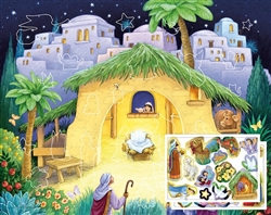 Sticker Advent Calendar-Kid's Nativity:  871241000810