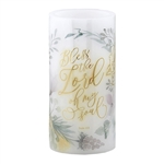 LED Candle Christian Verse-Bless The Lord: 886083717444