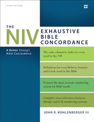 NIV Exhaustive Bible Concordance-3rd Ed.: 9780310262930
