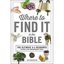 Where To Find It In The Bible by Anderson: 9781404108844