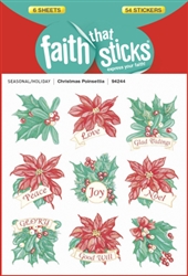 Sticker-Christmas Poinsettia: 9781414394244