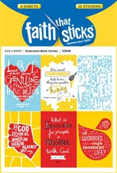Sticker-Illustrated Bible Verses: 9781496402998