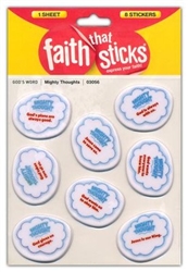Mighty Thoughts Puffy Stickers: 9781496403056