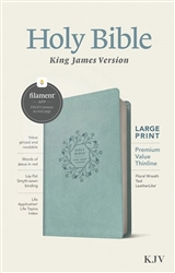 KJV Large Print Premium Value Thinline Bible, Filament Enabled Edition: 9781496460554