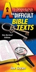 Answers to Difficult Bible Texts by Joe Crews: 9781580190084