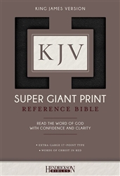 KJV Super Giant Print Reference Bible: 9781619709690