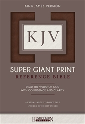 KJV Super Giant Print Reference Bible: 9781619709713